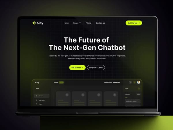 Aidy — AI Chatbot Template